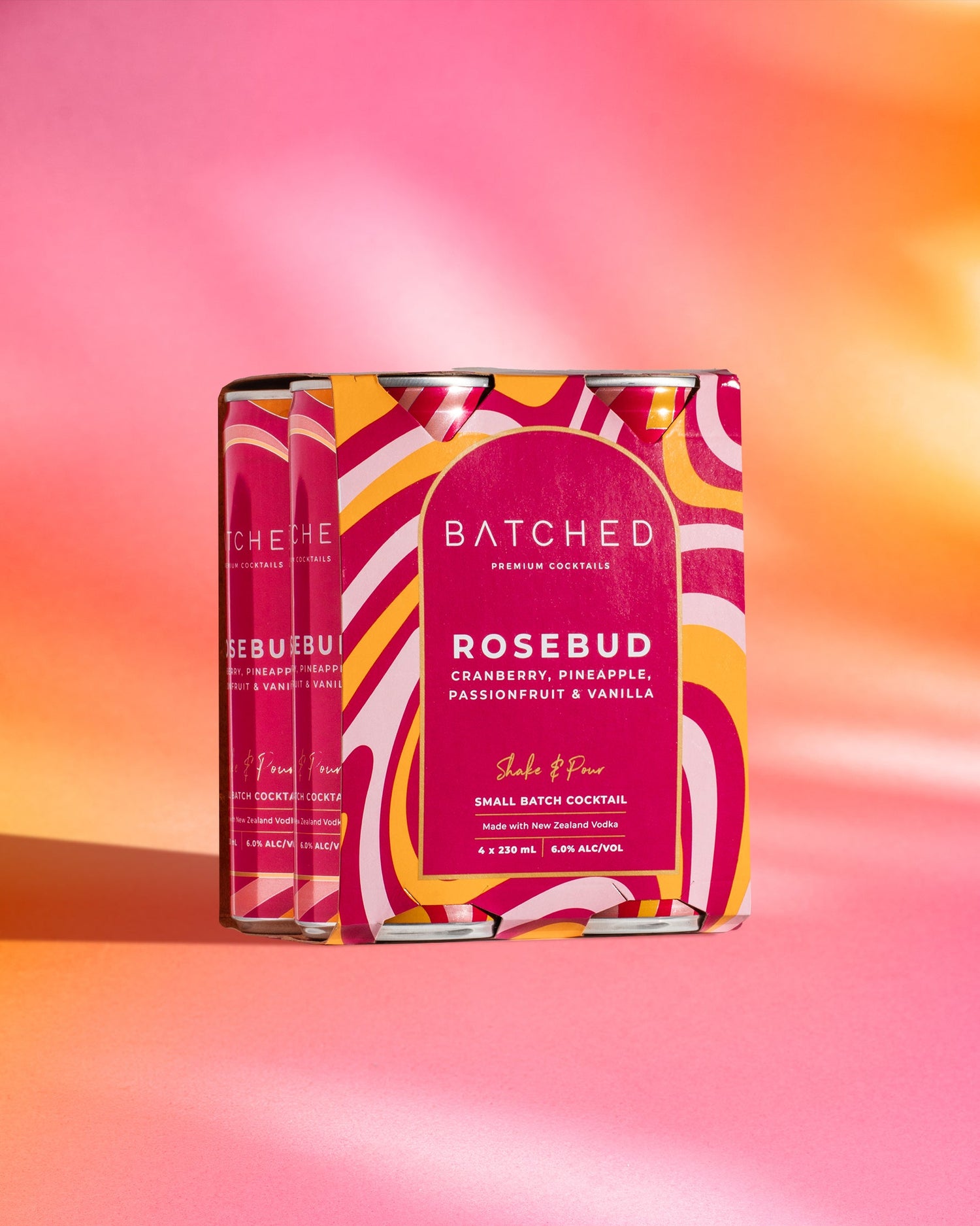 BATCHED Rosebud 4 Pack Cans